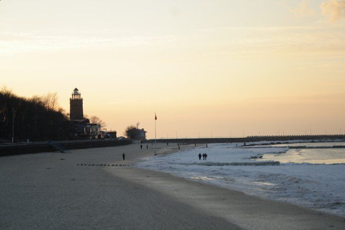 Plaża w Kołobrzegu na pobycie leczniczym  zimą Dozamel