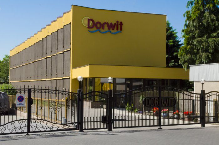 Widok na ośrodek Dorwit w Dźwirzynie Dorwit